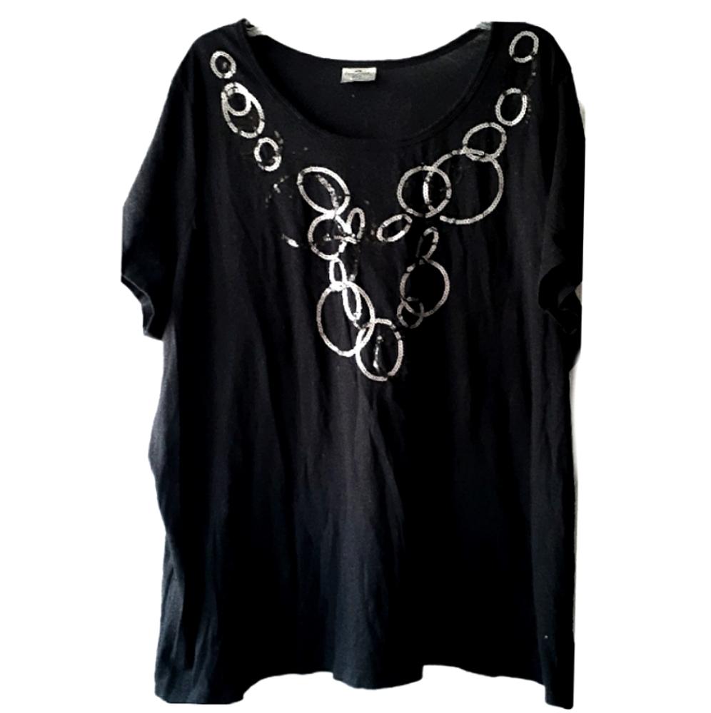 Avenue Glitteratti Sequin Ring Tee